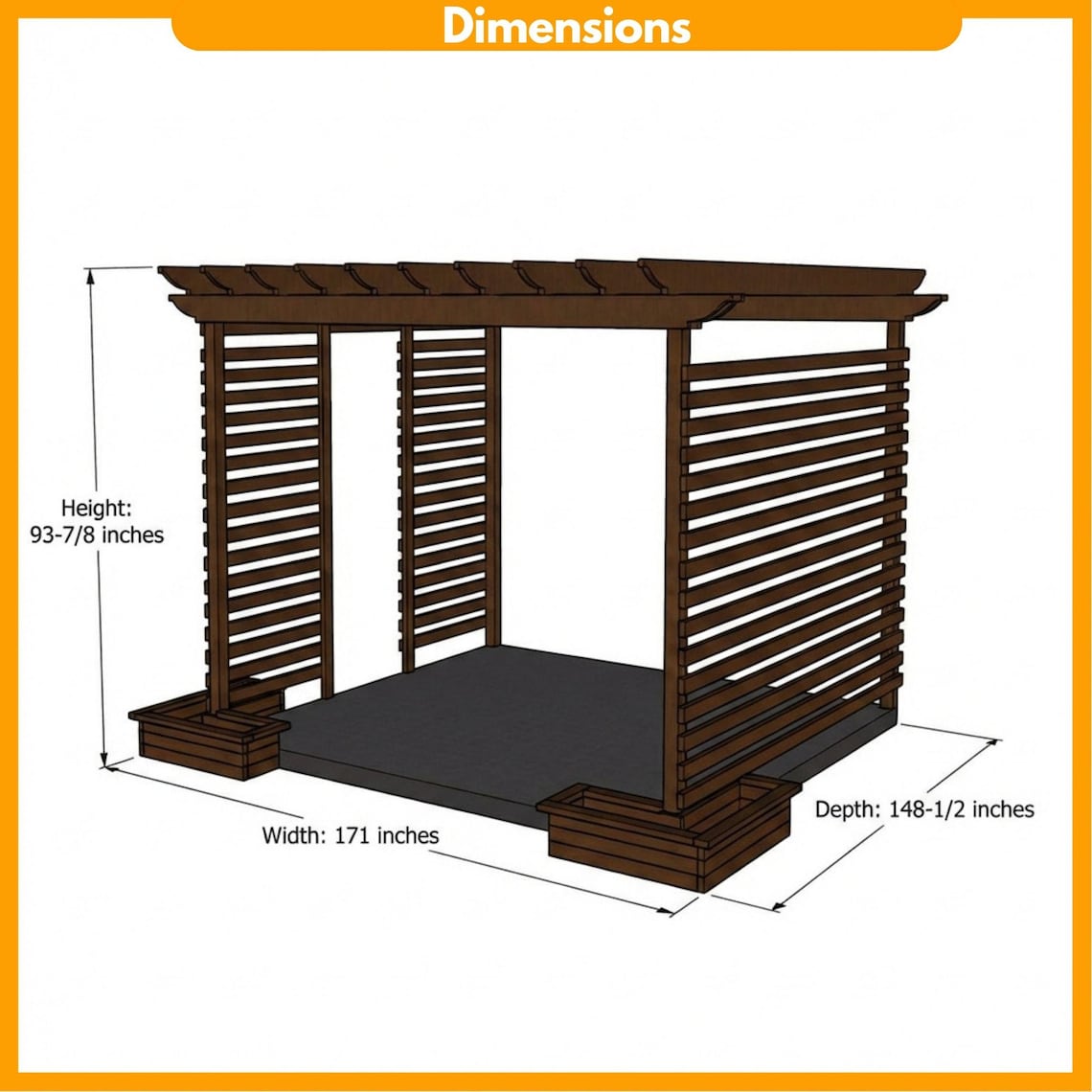 DIY Garden Pergolas Plans | Wood Pergolas Build Blueprint | Corner ...