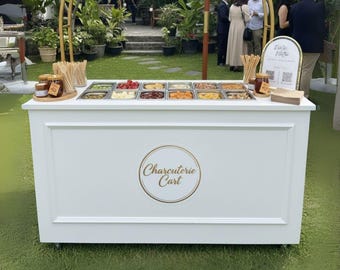 Mobile Food Cart Plans | Charcuterie Mobile Bar and Coffee Cart Bar Blueprint | Snack Cart, Pastry Cart, Ice Cream Cart, Cookie Cart Plans