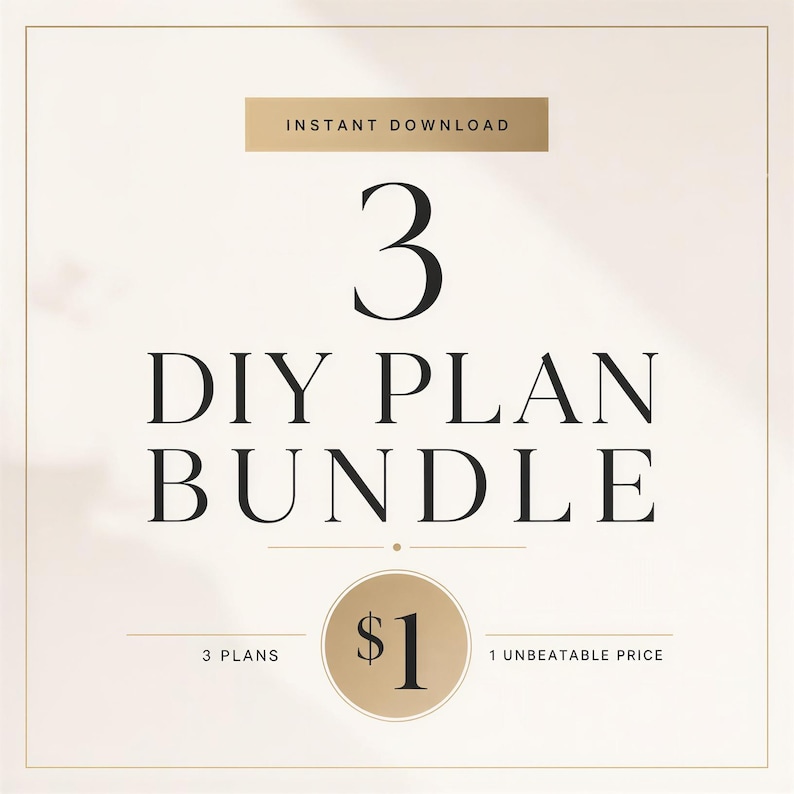 Special Offer: 3 DIY Woodworking Plan Bundle | Instant Download PDF