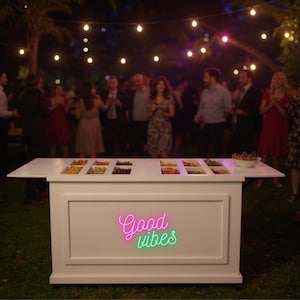 Mobile Bar Carts | Foldable Party Cart | DIY Custom Food Cart, Wedding Cart, Coffee Cart, Vendor Collapsible Beverage Cart, Charcuterie Cart