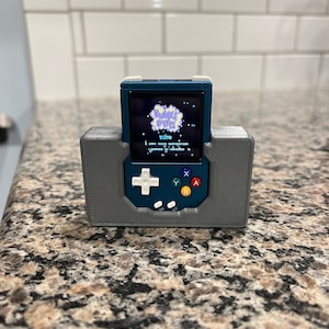 Anbernic RGnano RG Nano Retro Handheld Flip’N’Grip Case / Grip / Controller / Charging Base / Dock / Stand - Dual Color Option