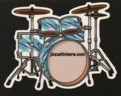 Jazz Drums Sticker