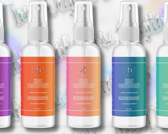 5 Colorful Gradients Heat Protectant & Leave-In Conditioner Editable Label Template