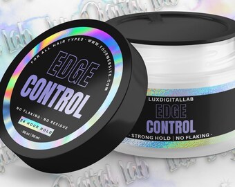 Iridescent Edge Control Label Template