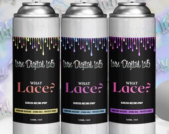 Drip Melting Spray Editable Label Template