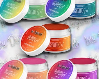 5 Colorful Gradient Braid Gel Label Template
