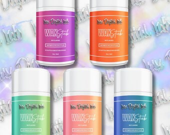 5 Colorful Gradient Wax Stick Editable Label Template