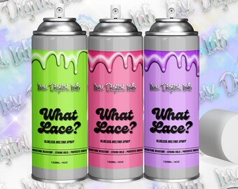 Gooey Drip Melting Spray Label Template