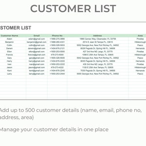 Service Record Tracker Excel Template | Client Management (digital ...