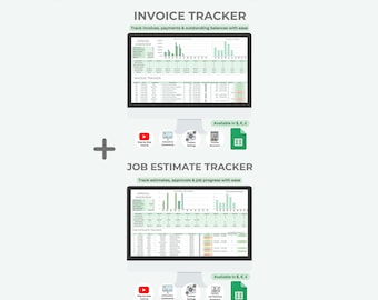 Small Business Essential Bundle | Invoice Tracker | Job Estimate Tracker | Google Sheets