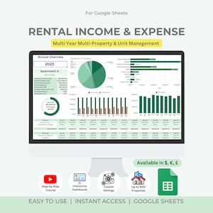 Hoja de cálculo para la contabilidad de alquileres multipropiedad / Gestión multianual de propiedades y unidades / Hojas de cálculo de Google