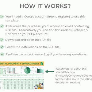 Rental Bookkeeping Spreadsheet | Property Management Google Sheets (Digital Download) image 9