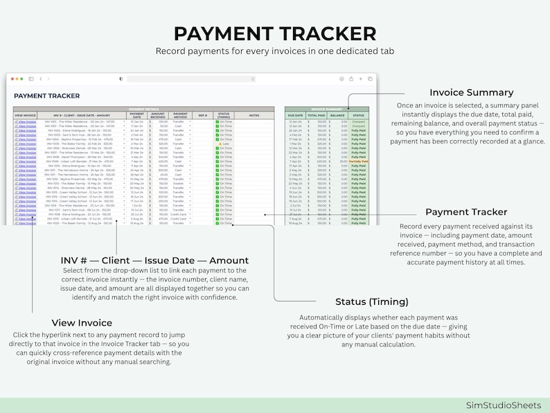 Invoice & Payment Tracker With Invoice Generator | Track Clients ...
