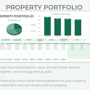 Rental Bookkeeping Spreadsheet | Property Management Google Sheets (Digital Download) image 5