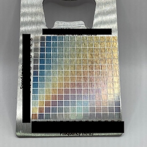 HERZIENE MOPA Color Lightburn-testbestanden voor lasergravure Kleurgloeien op roestvrij staal / titanium Alleen voor 20w -120w MOPA-lasers