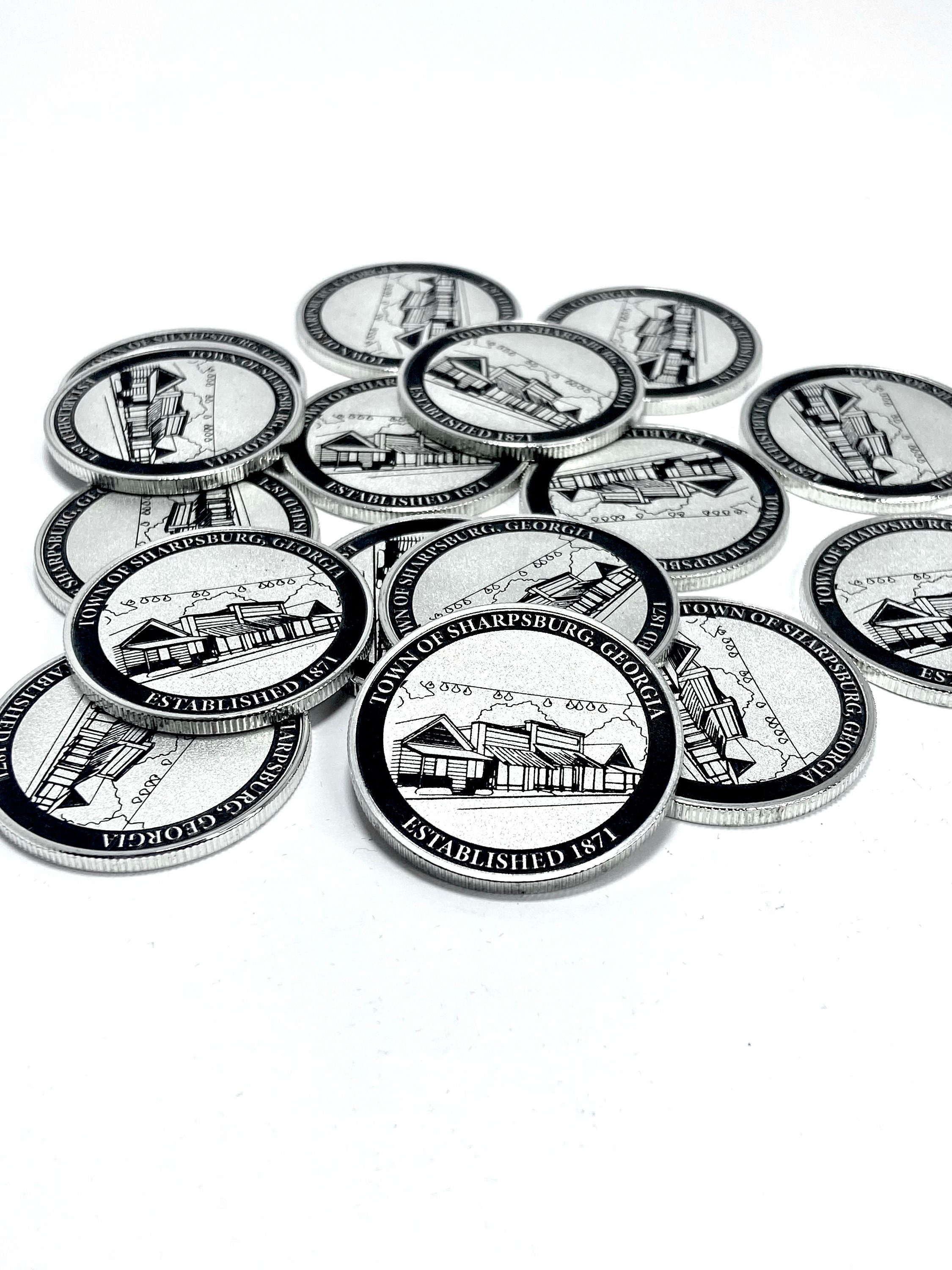 40mm x 3mm Challenge Coin Blanks for Laser Engraving