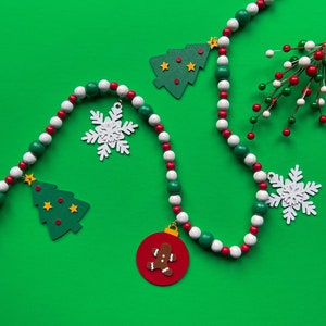 Holiday Home Decor, Christmas Garland for Mantle, Handmade Garland, Christmas Wall Decor, Christmas Tree Decor, Indoor Christmas Decorations