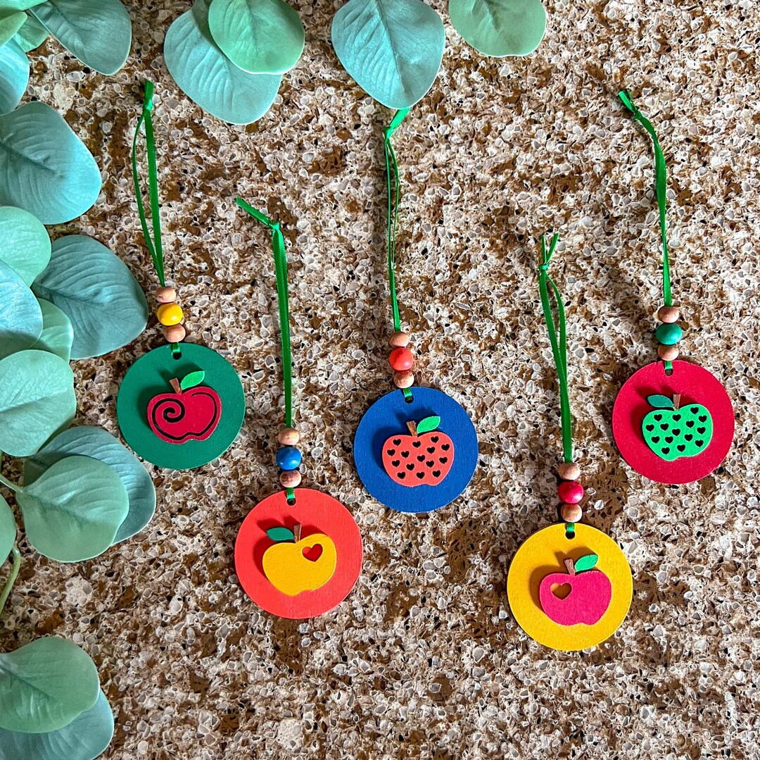 Apple Kitchen Decor, Fall Tiered Tray Decor, Handmade Fall Ornaments