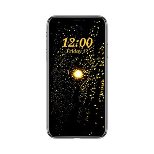Yellow galaxy (phone wallpaper)