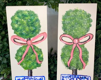 Handpainted hydrangea prints on canvas,wood, wall art,