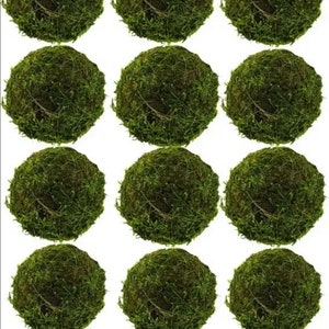 Moss ball, Natural Moss Balls, Decorative balls, Moss Covered Balls,  Centerpiece deco,  Basket decorative, tiered tray deco, Bowl Filler