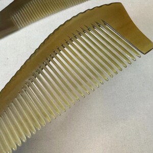 1PCS Natural Handmade Cattle Horn Comb Hair Brush,handle Horn Massage ...