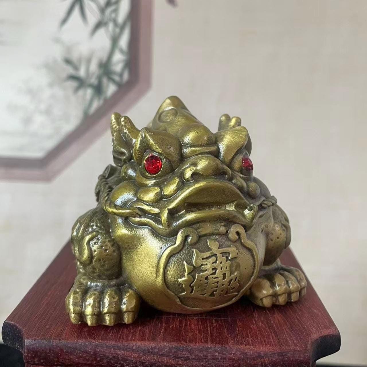 Brass Money Toad - Etsy