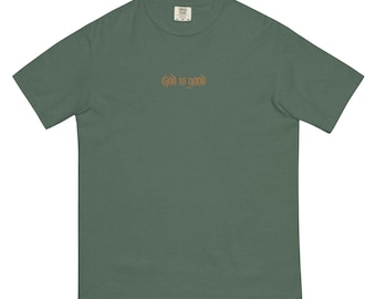 Gott ist gut besticktes T-Shirt