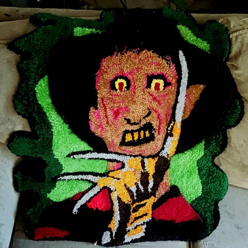 Freddy Krueger Tufted Rug 100% handmade decorative outlet rug horror rug