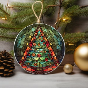 Christmas Ornament Decor, Christmas Celebration Ornament, Round Ornament, Gift Exchange, Xmas Tree Gift, Christmas Decor