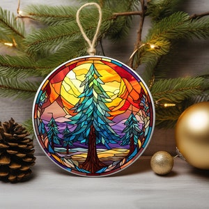 Christmas Tree Bright Ornament Decor, Christmas Celebration Ornament, Round Ornament, Gift Exchange, Xmas Tree Gift, Christmas Decor