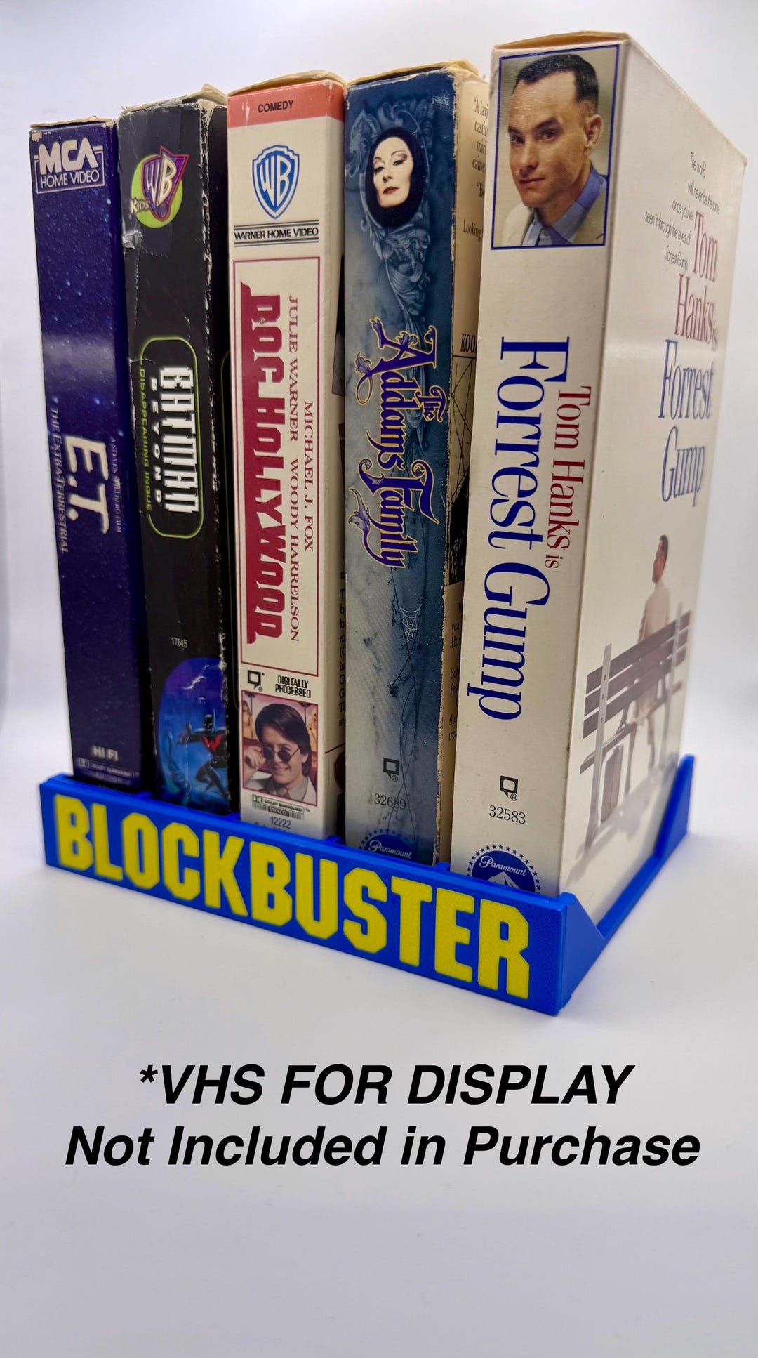 Blockbuster Custom Made VHS Movie Display Stand Holds 5 VHS : Custom ...