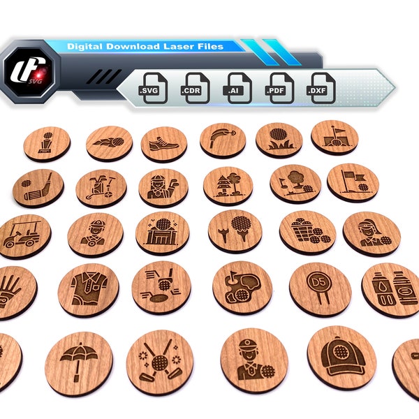 Golf Ball Marker Etsy