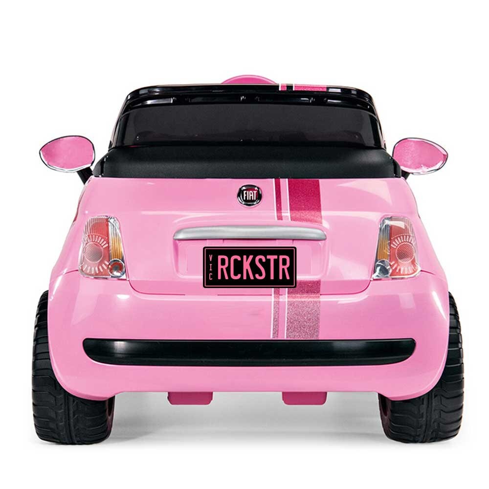 Pvc Car Design PVC Laser Etched Waterproof Custom Personalised Ride on Car Mini Number ...