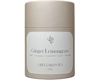 Té de jengibre y limoncillo / Té de bienestar / Té de hojas sueltas de lujo
