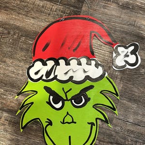 Grinch Door Hanger