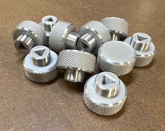 OMTech Laser Cutter Engraver Knobs, Triangular Latch, 10-PACK