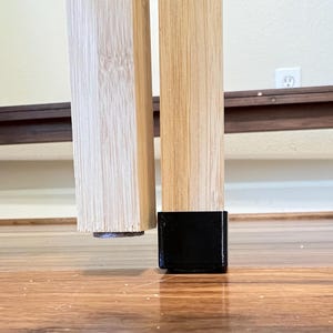 Nectar Bamboo Bed Leg Extensions 3PACK - Extension Feet for Platform Bed Frame Middle Support Legs -  Peel & Stick Adhesive