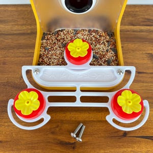 Bird Buddy Hummingbird Perch With 3 Nectar Feeders and Screws - Bird Buddy Hummingbird Nectar Cup Adapter - Screws Included