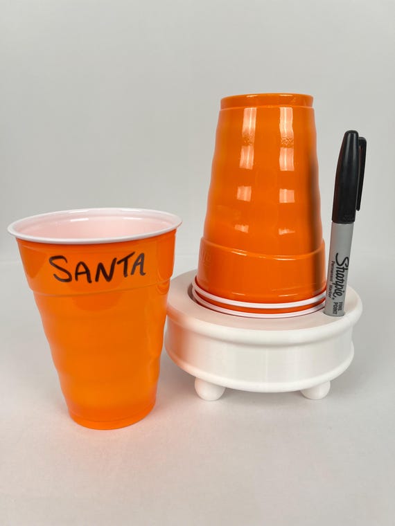 Party Cup and Marker Holder – 18 oz Disposable Cups, Made in USA