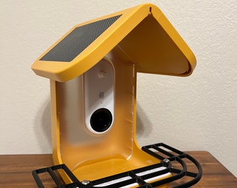 Bird Buddy Baars met bevestigingsmateriaal voor bevestiging aan de voerbak; op maat gemaakte zitstok voor Bird Buddy slimme vogelvoeder. Maat: Medium met hardware