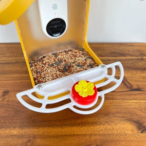 Bird Buddy Hummingbird Perch With 1 Feeder Cup and Screws - Bird Buddy Hummingbird Nectar Cup Adapter - Screws Included