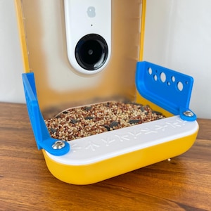 Bird Buddy Fence Seed Spill Guards - Screws included - Durable Plastic Fence to Prevent Seed Spilling - for Bird Buddy - Hardware Included