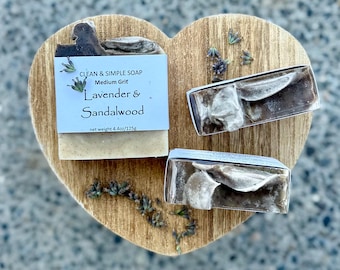 Lavender & Sandalwood-Vanilla Hand and Body hot process soap