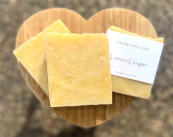 Lemon Ginger Hand & Body hot process soap