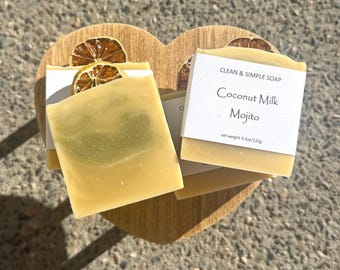 Coconut Milk Mojito Hand and Body cold process soap