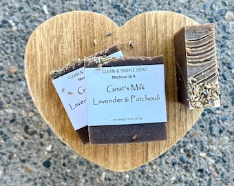 Goat’s Milk Lavender & Patchouli Hand and Body cold process soap