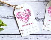 Ballerina Heart Gift Tags: Valentine's Day Printable (PDF & JPG)
