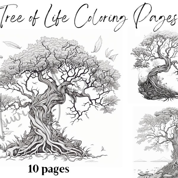 Tree of Life coloring pages | coloring pages for adult | Tree coloring pages