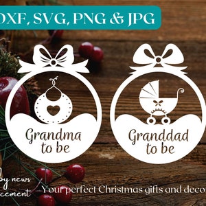 Futura vovó, vovô será bugigangas svg| bugigangas familiares | bugigangas svg | anúncio de gravidez | anúncio de bebê avó svg
